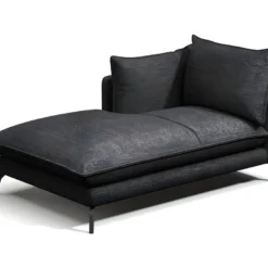 Méridienne Droite En Tissu KESTREL - Anthracite De Pascal Morabito