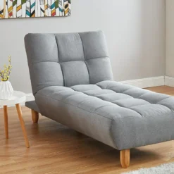 Méridienne Clic Clac En Tissu ESTEBAN - Gris