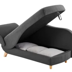 Méridienne Gauche Convertible En Tissu Anthracite Avec Coffre De Rangement PENELOPE 13 Méridienne Gauche Convertible En Tissu Anthracite Avec Coffre De Rangement PENELOPE -Promos Chesteris Boutique meridienne 8387763