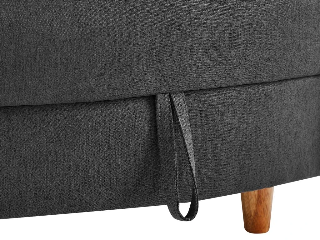 Méridienne Gauche Convertible En Tissu Anthracite Avec Coffre De Rangement PENELOPE 7 Méridienne Gauche Convertible En Tissu Anthracite Avec Coffre De Rangement PENELOPE – Image 7