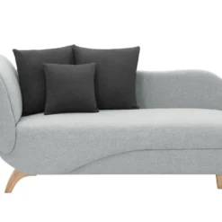 Méridienne Gauche Convertible En Tissu Gris Clair Avec Coffre De Rangement PENELOPE -Promos Chesteris Boutique meridienne 8396989