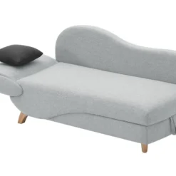 Méridienne Gauche Convertible En Tissu Gris Clair Avec Coffre De Rangement PENELOPE -Promos Chesteris Boutique meridienne 8397007
