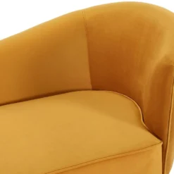 Méridienne Droite En Velours Jaune ABAJO 10 Méridienne Droite En Velours Jaune ABAJO -Promos Chesteris Boutique meridienne 8492563