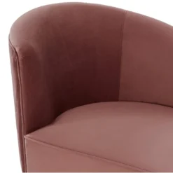 Méridienne Gauche En Velours Vieux Rose ABAJO -Promos Chesteris Boutique meridienne 8876081