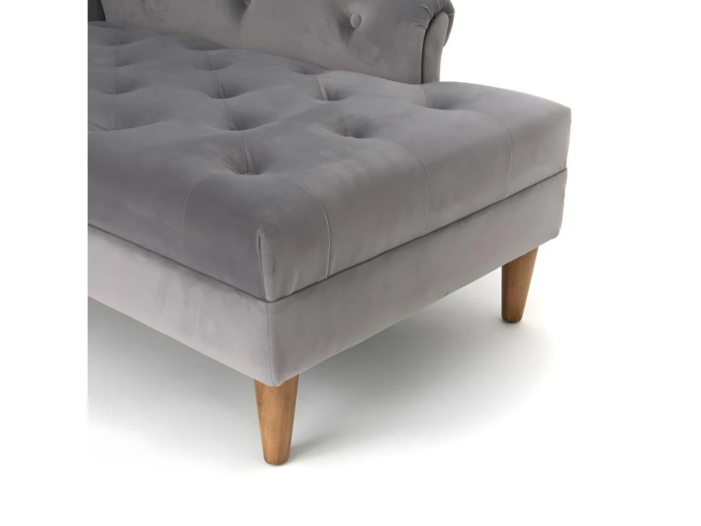 Méridienne Capitonnée 134x68,5x76,5 2 Méridienne Capitonnée 134x68,5x76,5 – Image 2