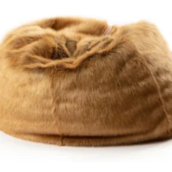 Pouf En Peluche Lièvre Brun Lewis Avec Remplissage
