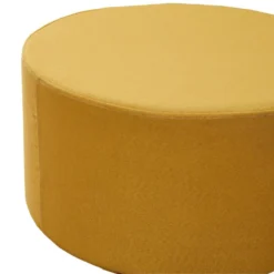 Pouf Tabouret Repose-pieds Rembourrée Bois Tissu Jaune 25x45x45 13 Pouf Tabouret Repose-pieds Rembourrée Bois Tissu Jaune 25x45x45 -Promos Chesteris Boutique pouf 12520971