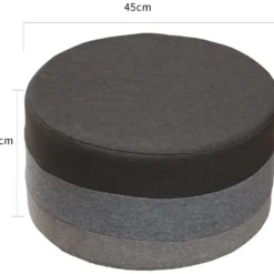 Pouf Repose-pieds Plat Tissu Mobilier Vintage 25x45x45 -Promos Chesteris Boutique pouf 12521001