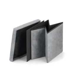 NILFIX - Pouf Avec Rangement Salon/chambre à Coucher/d'enfant - 31x31x30 Cm - Assise D'appoint -Promos Chesteris Boutique pouf 12962589