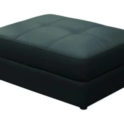 Pouf PANTHEON - Cuir - Noir