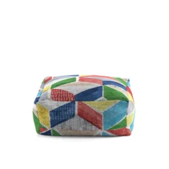 Pouf Amovible En Coton 50x50x25 Cm ALIKA