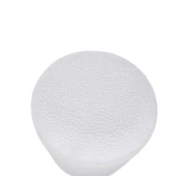 Pouf Rangement Tabouret Rond Tapissé Blanc Pour Salon Salle De Bain -Promos Chesteris Boutique pouf 15948983