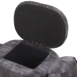 Tabouret Enfant En Velours Gris Foncé DOGGY 18 Tabouret Enfant En Velours Gris Foncé DOGGY -Promos Chesteris Boutique pouf 17198599