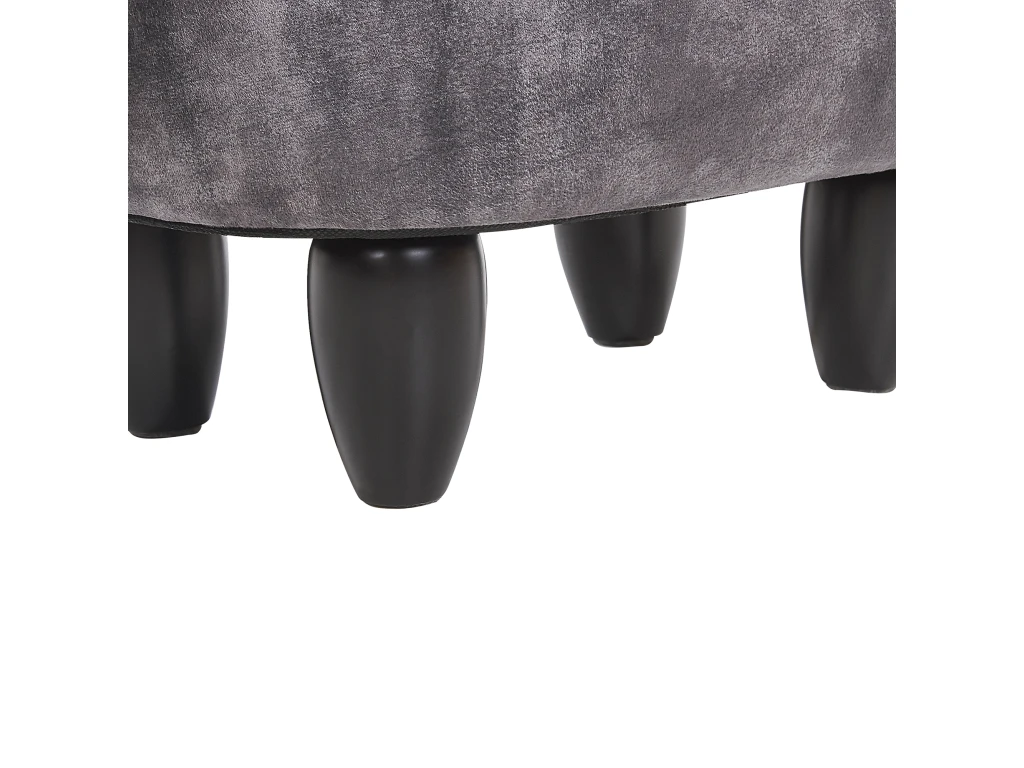 Tabouret Enfant En Velours Gris Foncé DOGGY 10 Tabouret Enfant En Velours Gris Foncé DOGGY – Image 10