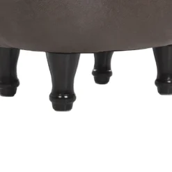 Tabouret Enfant En Cuir PU Marron Foncé HORSE 14 Tabouret Enfant En Cuir PU Marron Foncé HORSE -Promos Chesteris Boutique pouf 17199427