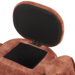 Tabouret Enfant En Velours Marron DOGGY -Promos Chesteris Boutique pouf 17199875