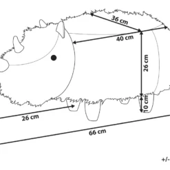 Tabouret Enfant En Fausse Fourrure Beige Sable WOOLLY -Promos Chesteris Boutique pouf 17199933