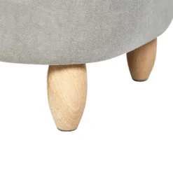Tabouret Enfant En Velours Gris COALA -Promos Chesteris Boutique pouf 17514481