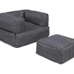 Fauteuil Enfant Extérieur + Pouf Humo 65x40x50