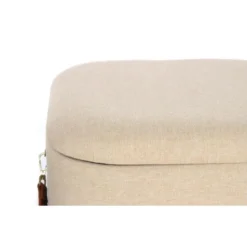 Lot De 2 Poufs & Coffres De Rangement "Arabella" 44cm Beige -Promos Chesteris Boutique pouf 19547993