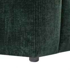 Pouf En Velours Côtelé Vert Sapin TIRONO -Promos Chesteris Boutique pouf 19914149