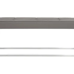 Banc & Ottomane Gris 48 X 122 X 47.75 Cm - Elfie