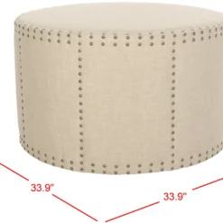 Banc & Ottomane Bleu Marine 86 X 86 X 51.05 Cm - Thalia -Promos Chesteris Boutique pouf 21028977