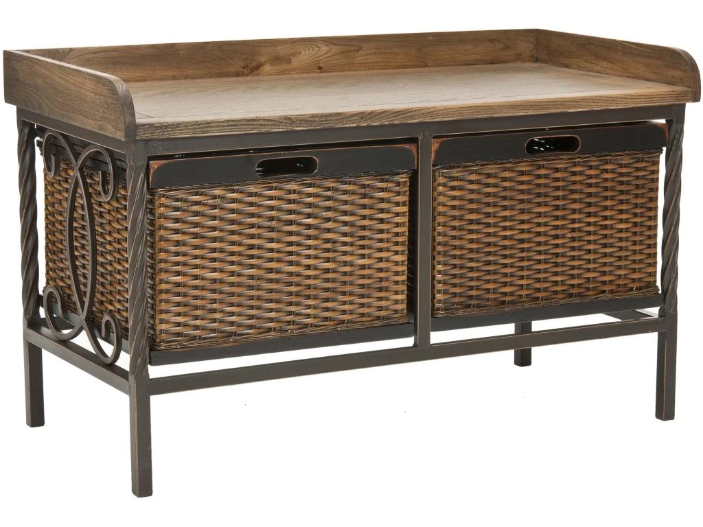 Banc & Ottomane Etain Antique Et Gris Français 40 X 84 X 50.8 Cm - Marcelle 3 Banc & Ottomane Etain Antique Et Gris Français 40 X 84 X 50.8 Cm - Marcelle – Image 3