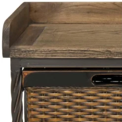 Banc & Ottomane Etain Antique Et Gris Français 40 X 84 X 50.8 Cm - Marcelle 7 Banc & Ottomane Etain Antique Et Gris Français 40 X 84 X 50.8 Cm - Marcelle -Promos Chesteris Boutique pouf 21029013