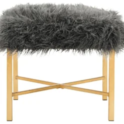 Banc & Ottomane Gris 51 X 51 X 45.72 Cm - Gustie