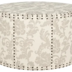 Banc & Ottomane Taupe & Beige 86 X 86 X 51.05 Cm - Thalia