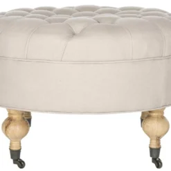 Banc & Ottomane Taupe 69 X 69 X 46.48 Cm - Carolee