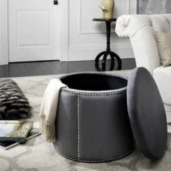 Banc & Ottomane Prune 56 X 56 X 48 Cm - Nira -Promos Chesteris Boutique pouf 21029091