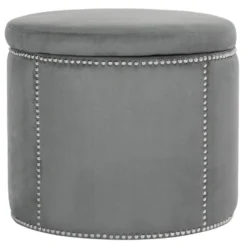 Banc & Ottomane Gris 56 X 56 X 48 Cm - Nira