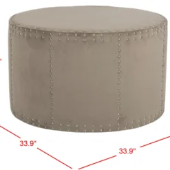 Banc & Ottomane Gris 56 X 56 X 48 Cm - Nira -Promos Chesteris Boutique pouf 21029123