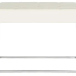 Banc & Ottomane Crème 46 X 64 X 48 Cm - Gertha