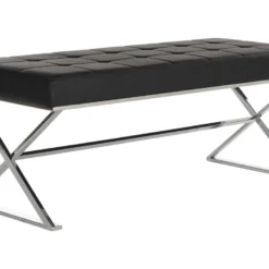 Banc & Ottomane Crème 46 X 64 X 48 Cm - Gertha -Promos Chesteris Boutique pouf 21029227