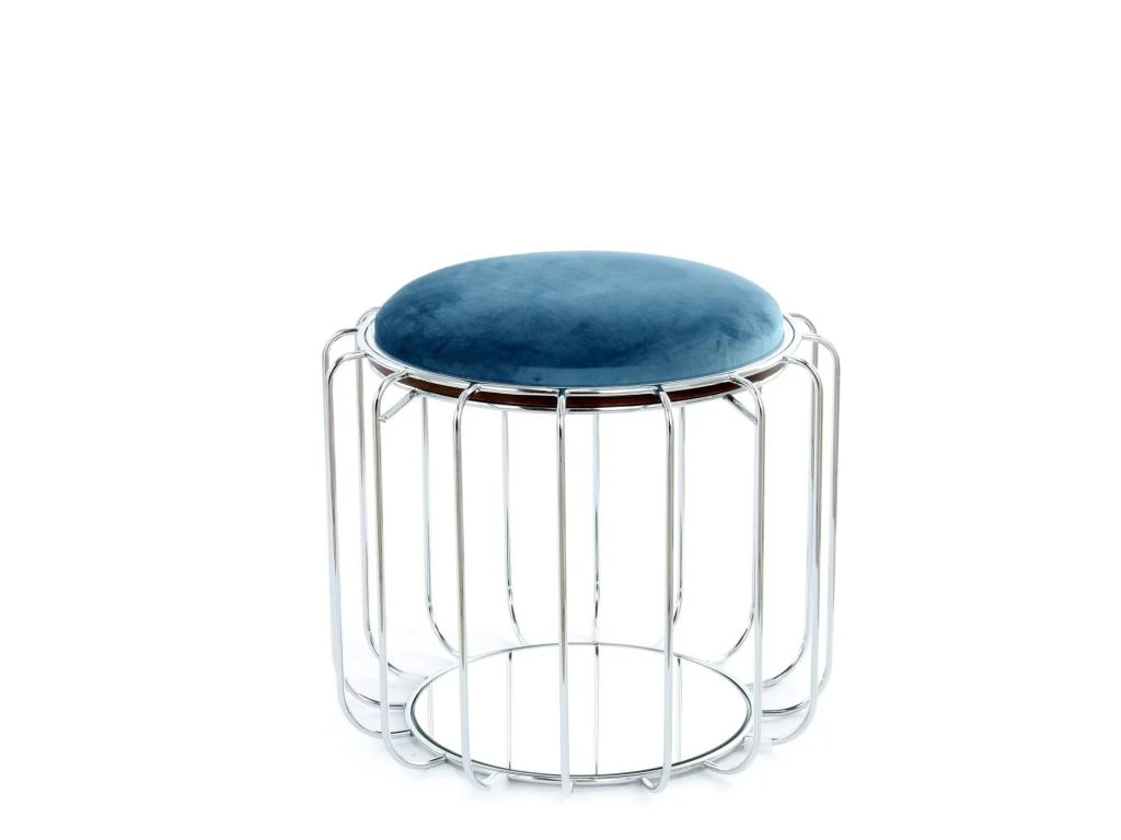 Pouf Reverse Table D'appoint Confortable Silver 1 Pouf Reverse Table D'appoint Confortable Silver