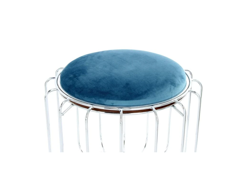 Pouf Reverse Table D'appoint Confortable Silver 6 Pouf Reverse Table D'appoint Confortable Silver â Image 6