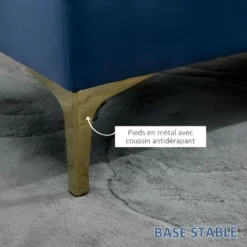 Banquette Capitonnée VALLES Bleu Roi -Promos Chesteris Boutique pouf 21987721