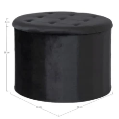 Pouf Arya Avec Rangement Noir 5 Pouf Arya Avec Rangement Noir -Promos Chesteris Boutique pouf 22481581