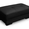 Pouf En Cuir METROPOLITAN II - Noir