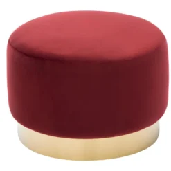 Pouf En Velours CLORIA - Bordeaux 6 Pouf En Velours CLORIA - Bordeaux -Promos Chesteris Boutique pouf 341745
