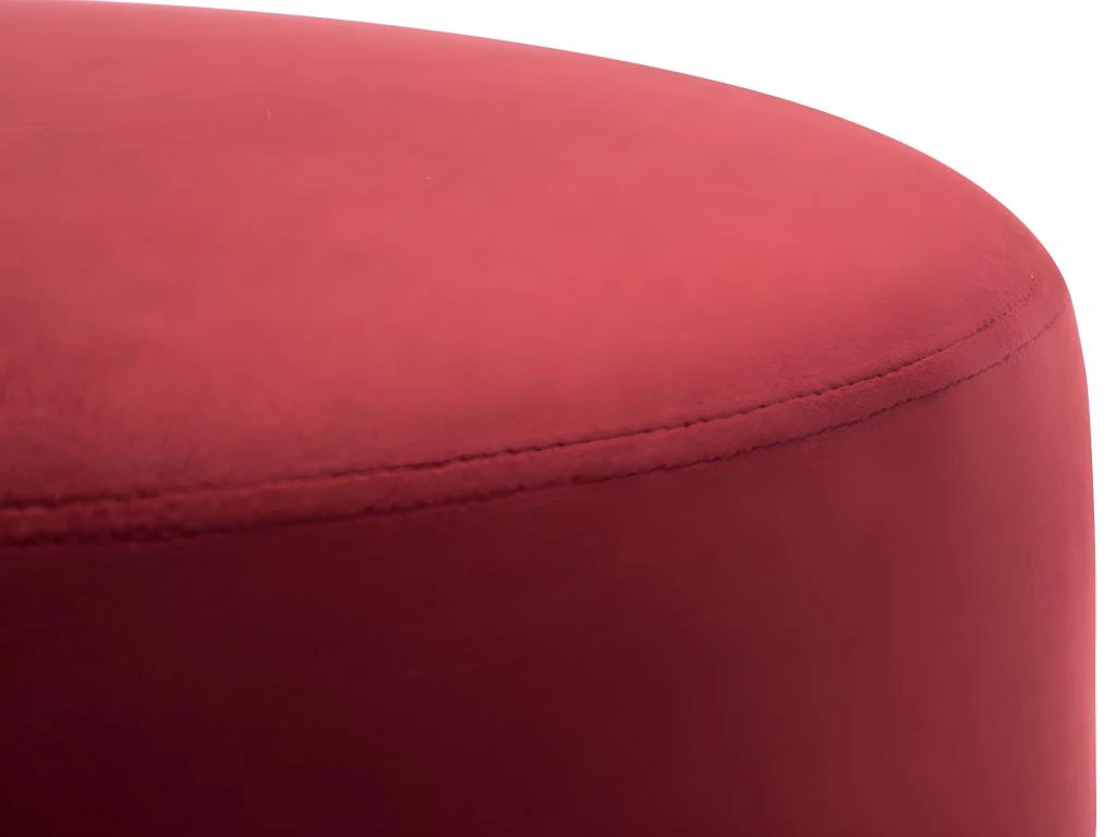 Pouf En Velours CLORIA - Bordeaux 4 Pouf En Velours CLORIA - Bordeaux – Image 4