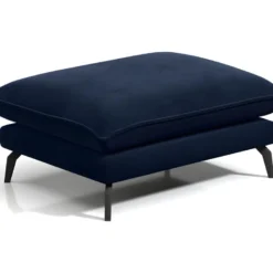 Pouf En Velours KESTREL - Bleu Nuit De Pascal Morabito -Promos Chesteris Boutique pouf 438303