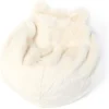 Pouf En Peluche Ours Blanc Basile Avec Remplissage