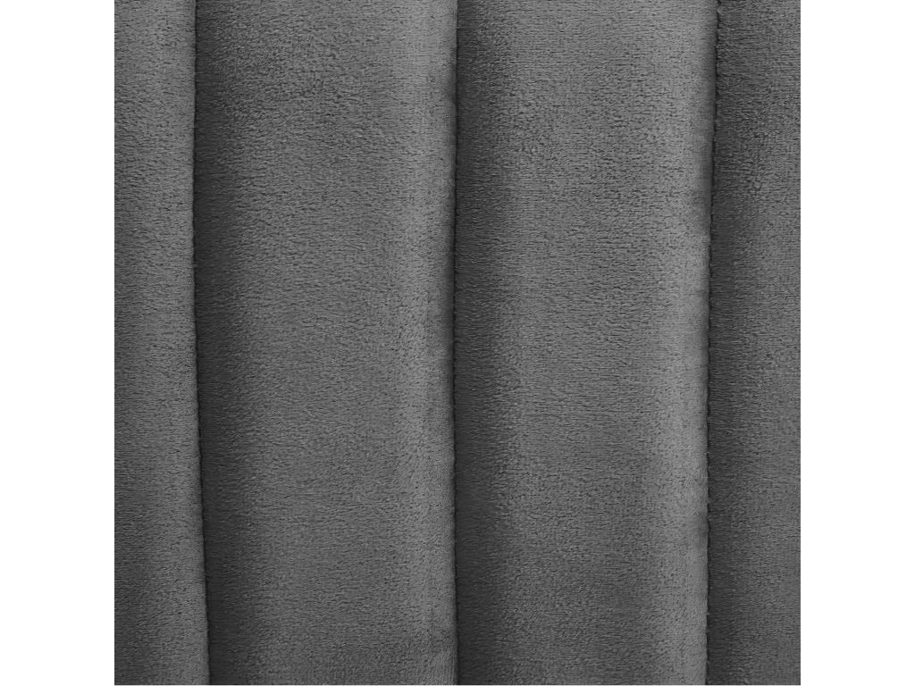 Pouf En Velours Gris Assise Large 52 X 48 Cm 2 Pouf En Velours Gris Assise Large 52 X 48 Cm – Image 2