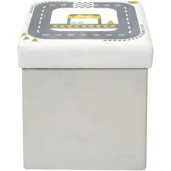 Pouf Coffre Pliable Enfant Circuit -Promos Chesteris Boutique table basse 13472463