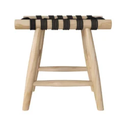 Tabouret Tressé Noir Kira 9 Tabouret Tressé Noir Kira -Promos Chesteris Boutique tabouret bas 13003875