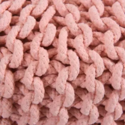 Petit Tabouret Tricot Lisa Rose Poudré 10 Petit Tabouret Tricot Lisa Rose Poudré -Promos Chesteris Boutique tabouret bas 13004027